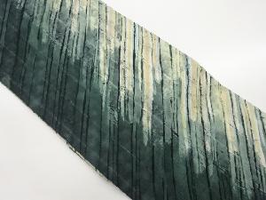 作家物　ふくれ織斜線模様名古屋帯